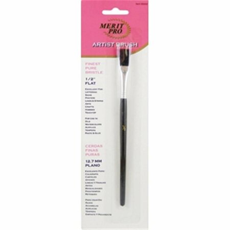 GOURMETGALLEY 2 0.5 in. Finest Flat Pure Bristle Artist Brush GO3577903